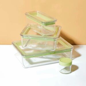 INKA Set of 6 (3 Medium Square/3 Small Rectangular) Choose your color containers